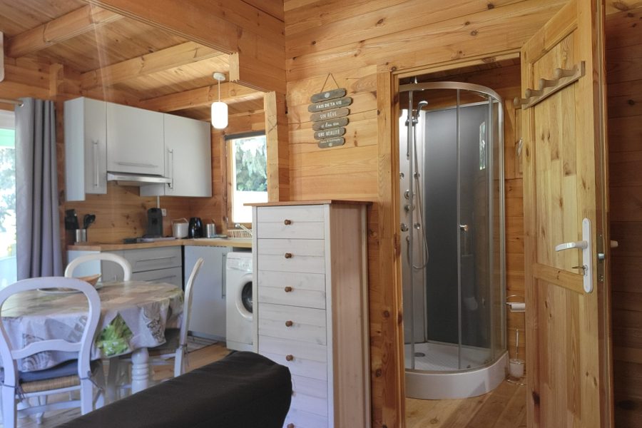 Vue de la douche